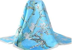 Tesaturi de mătase 100% Design personalizat Digital Print Paste de mătase Pashmina