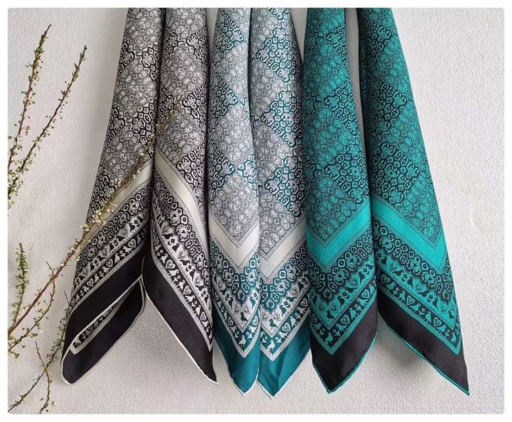 Custom 100% Silk Twill Hijab Wrap