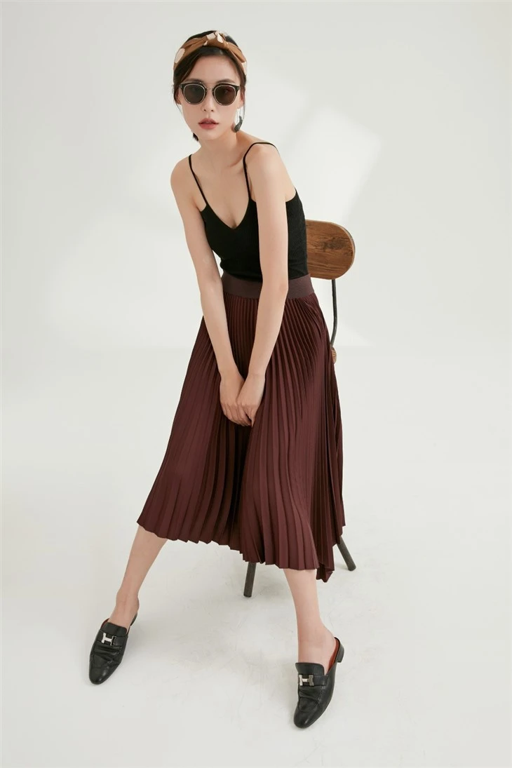 Brown Silk Scarf